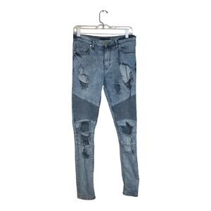 Forever 21 Distressed Skinny Jeans Size 31
